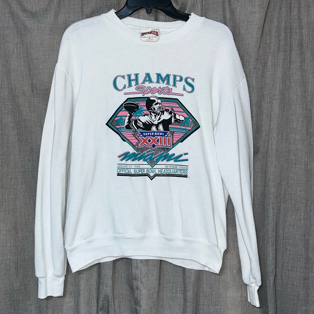 VINTAGE 1989 SUPER BOWL XXIII CREWNECK